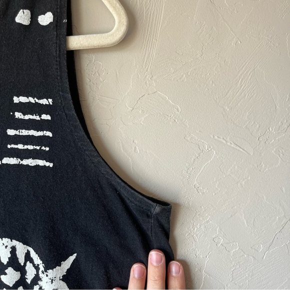 Cotton Fields Mac Black Fish Stencil Print Maxi Sleeveless Dress lagenlook Art - Picture 4 of 12